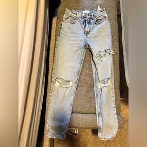 Zara ripped jeans